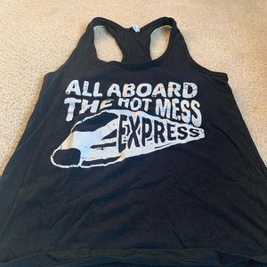 Racer Back Print Tank Top